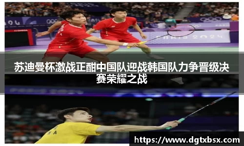 苏迪曼杯激战正酣中国队迎战韩国队力争晋级决赛荣耀之战